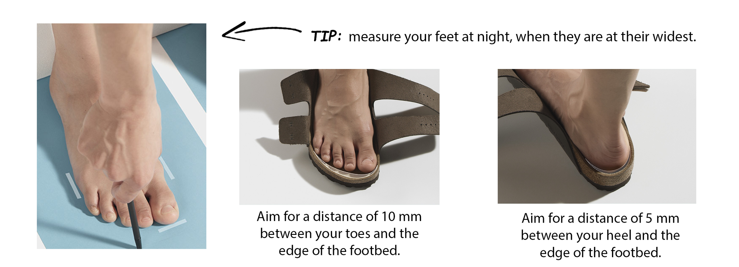 HOW SHOULD SANDALS FIT?