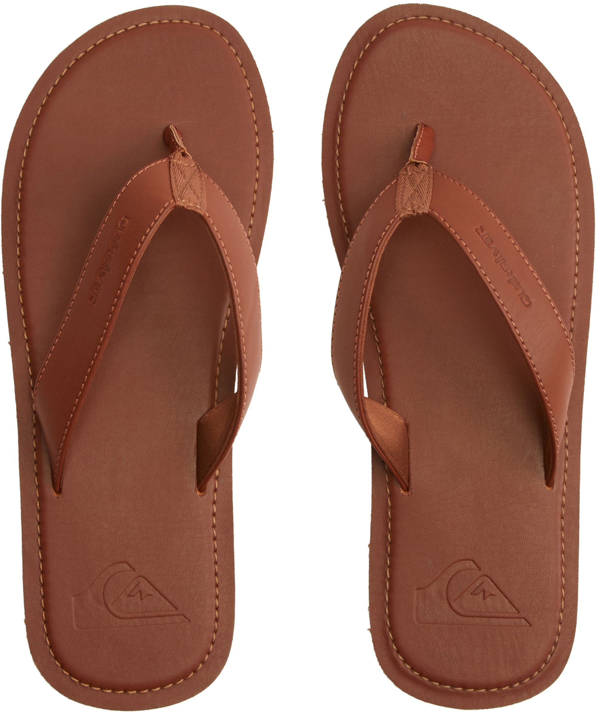 Quiksilver leather flip online flops