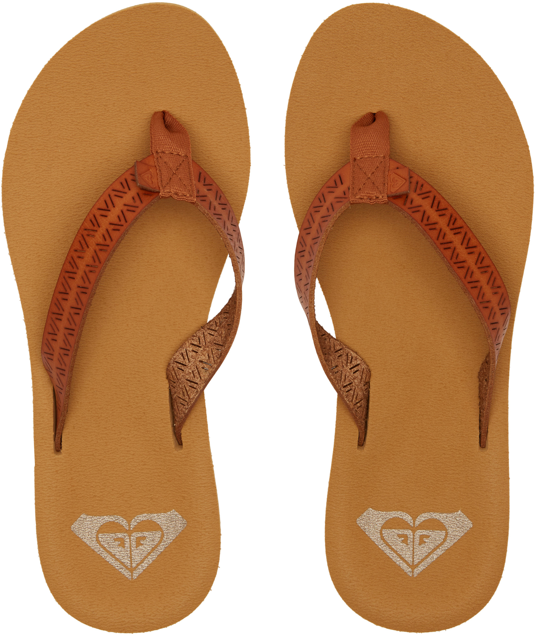 Roxy Porto II Flip Flops Brązowy