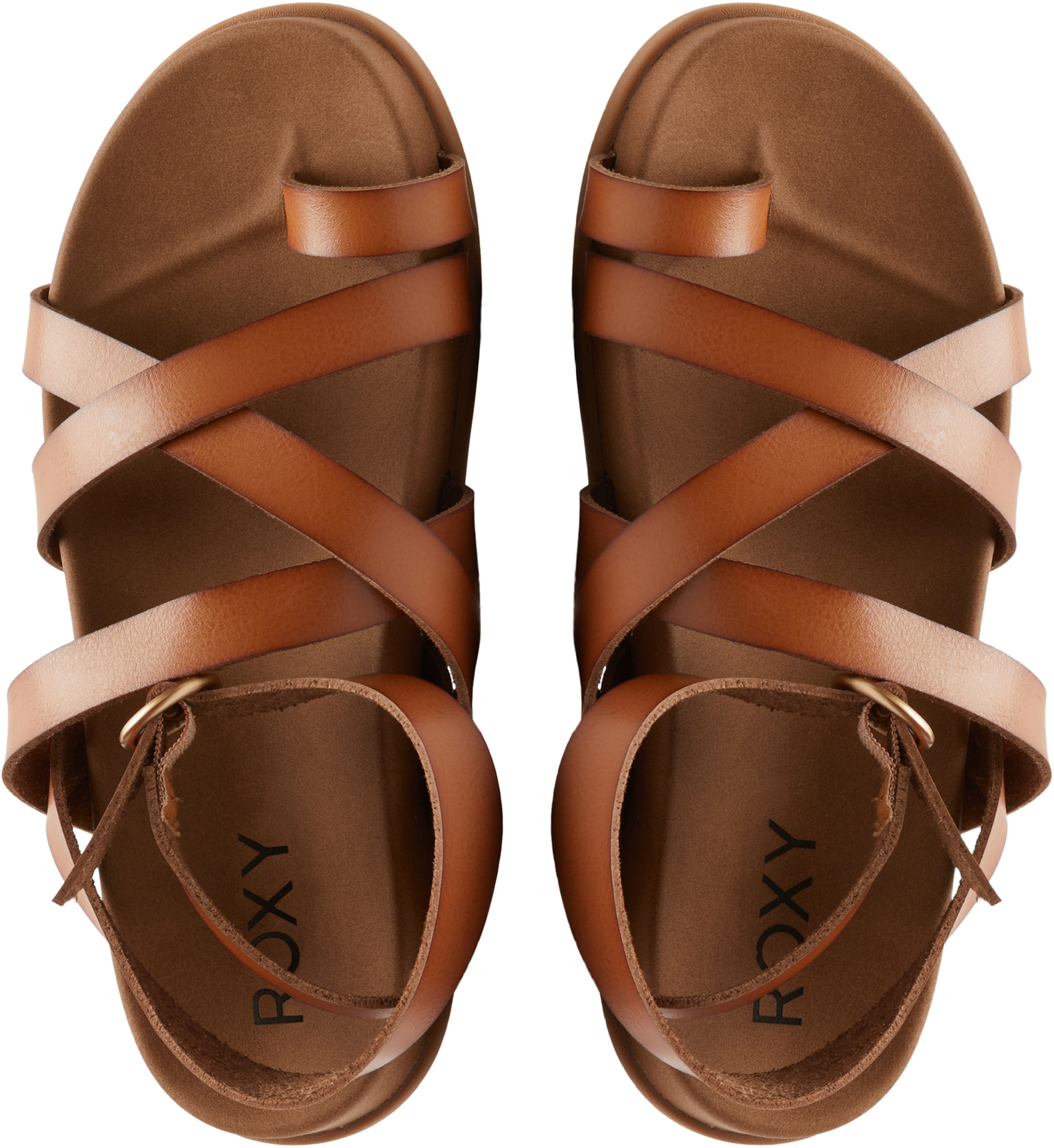 Porto Motif Flip-Flops - Tan –