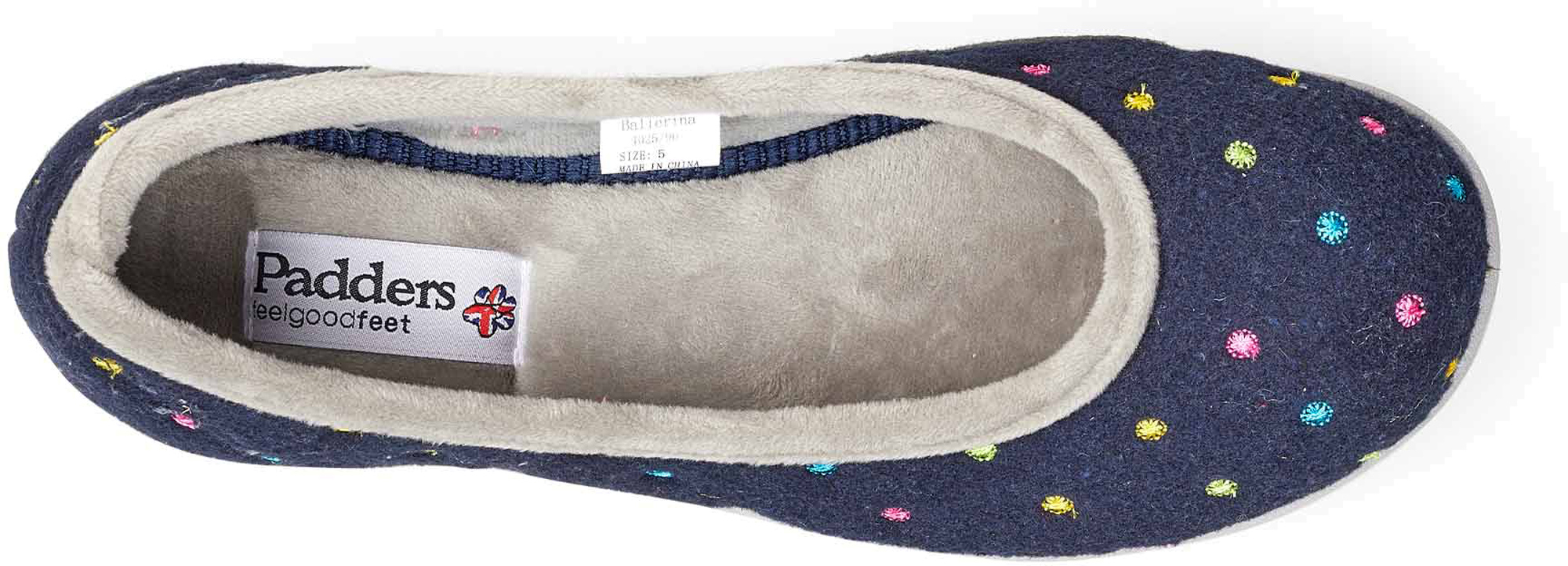 Ballerina slippers size online 5