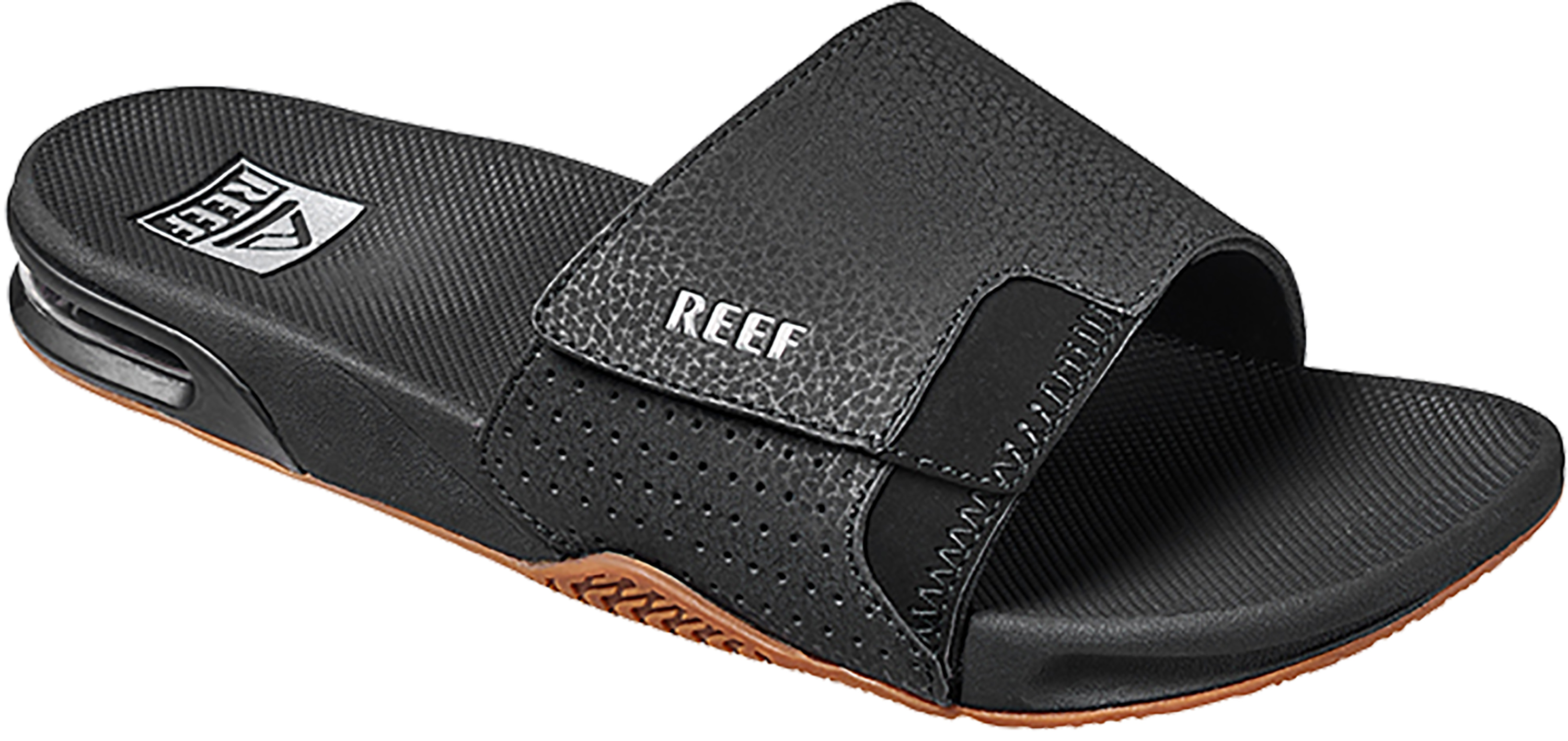 Reef Black/Silver Fanning Slide size 10