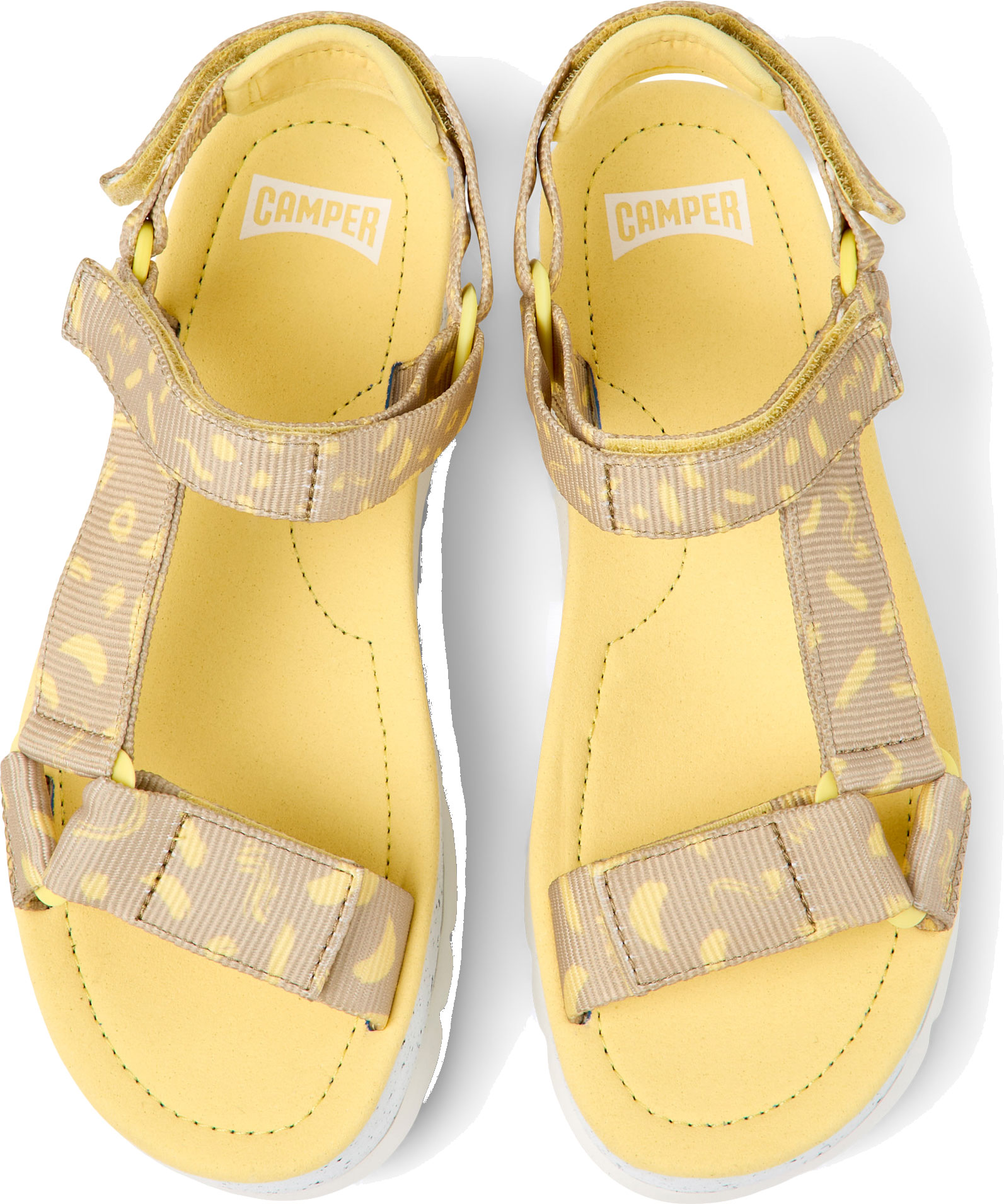 Camper yellow hot sale sandals