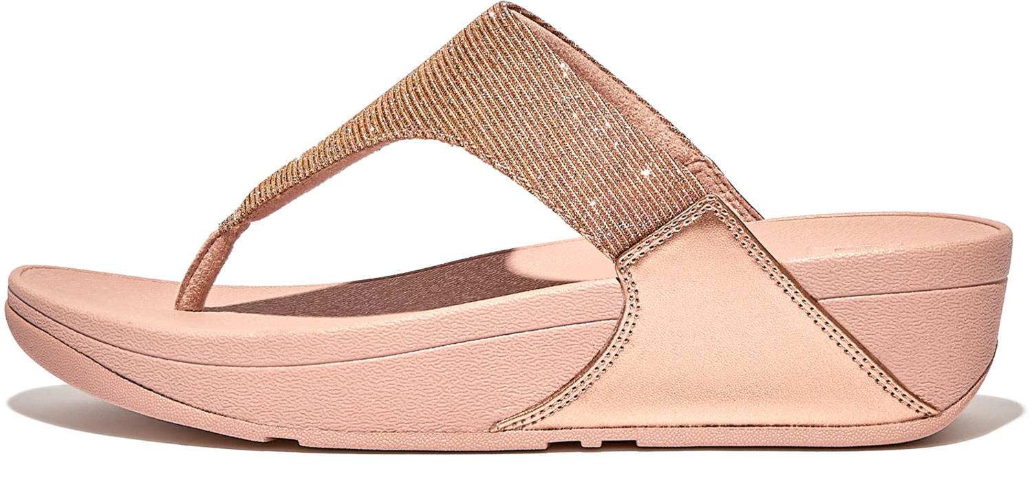 FitFlop Rose Gold Lulu Shimmerlux size 5