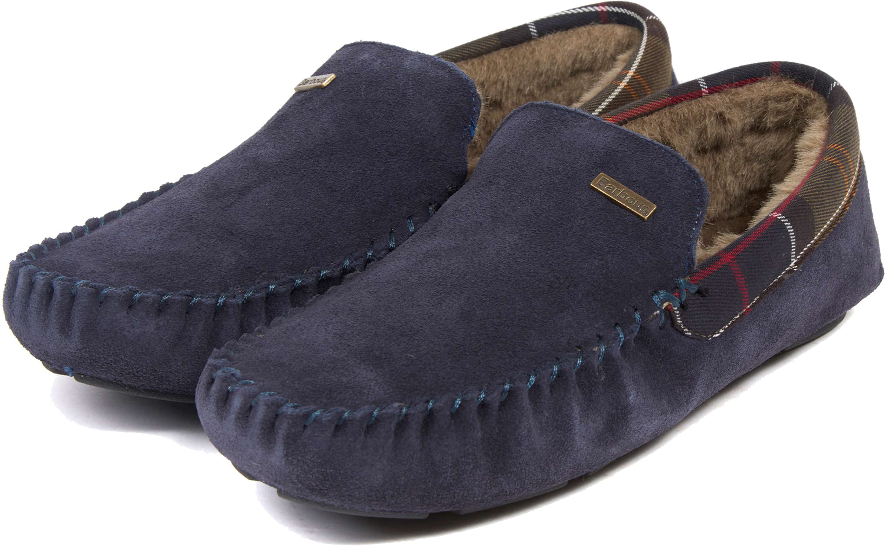 Navy on sale barbour slippers