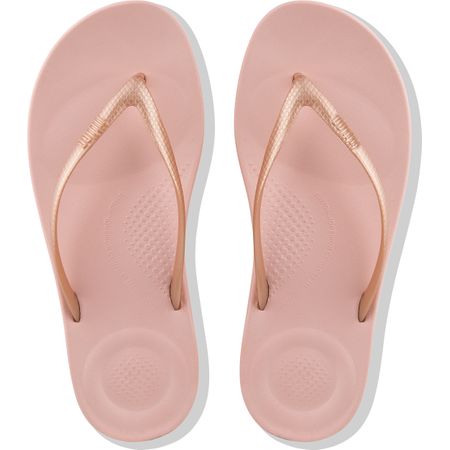 FitFlop IQushion Ergonomic Flip Flops, Gold