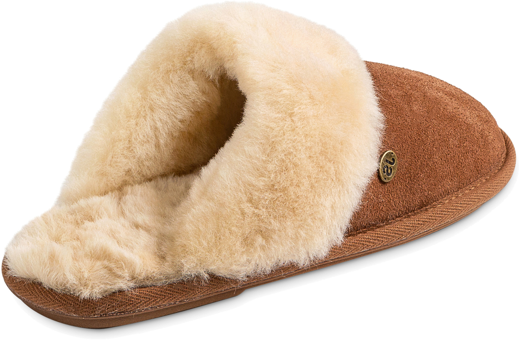 Just Sheepskin Mens Louis Sheepskin Slipper Chestnut UK Size 10