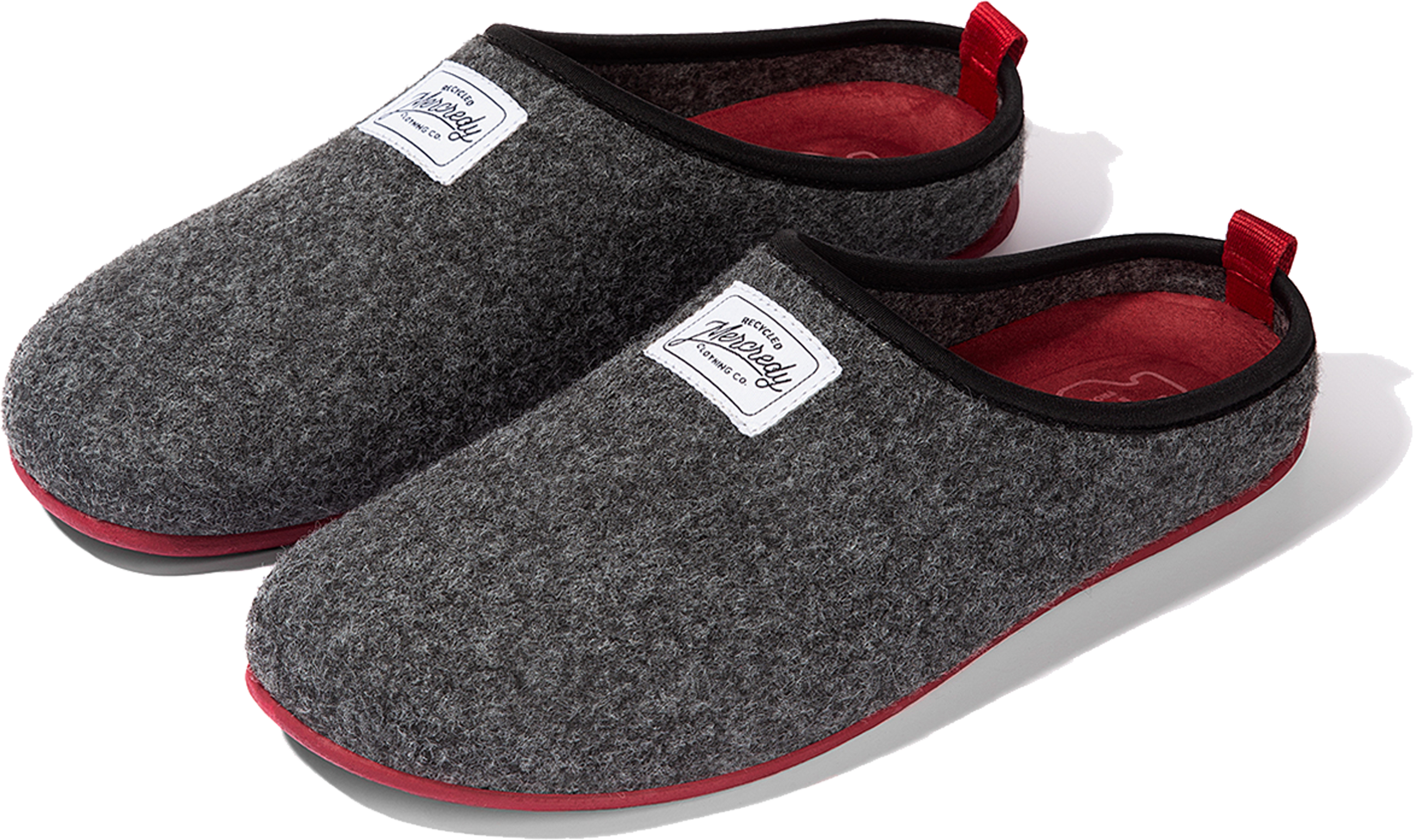 Mercredy Charcoal/Red Classic Slipper size 7/8