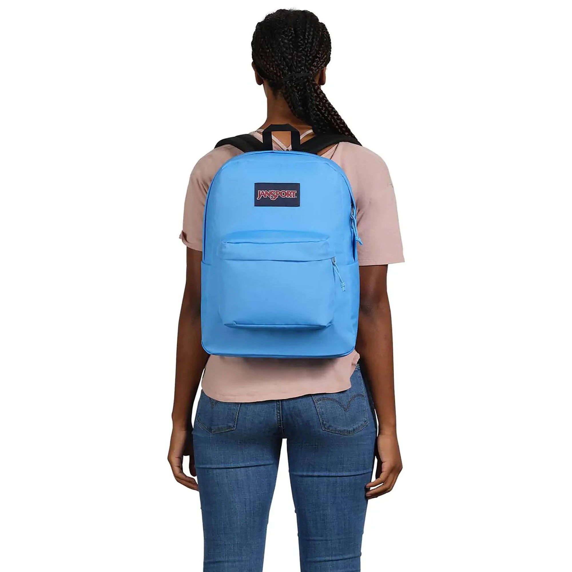 Light hotsell blue jansport