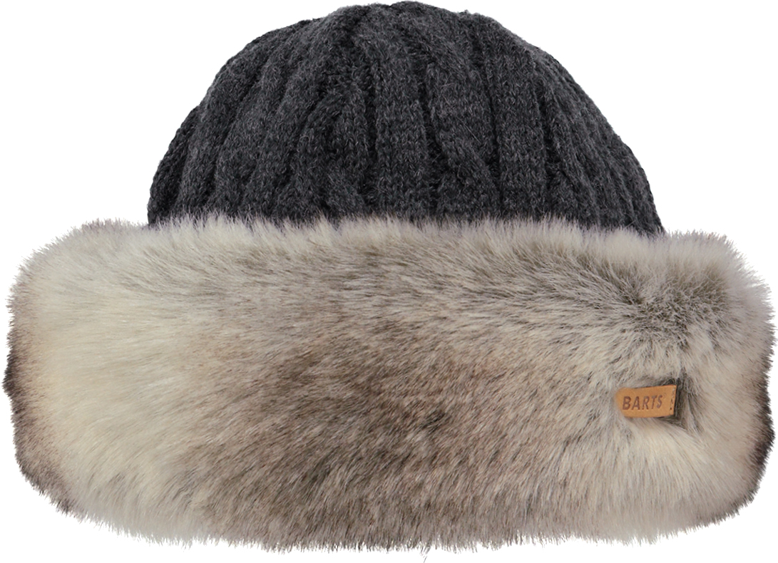 Barts Heather Brown Fur Cable Bandhat