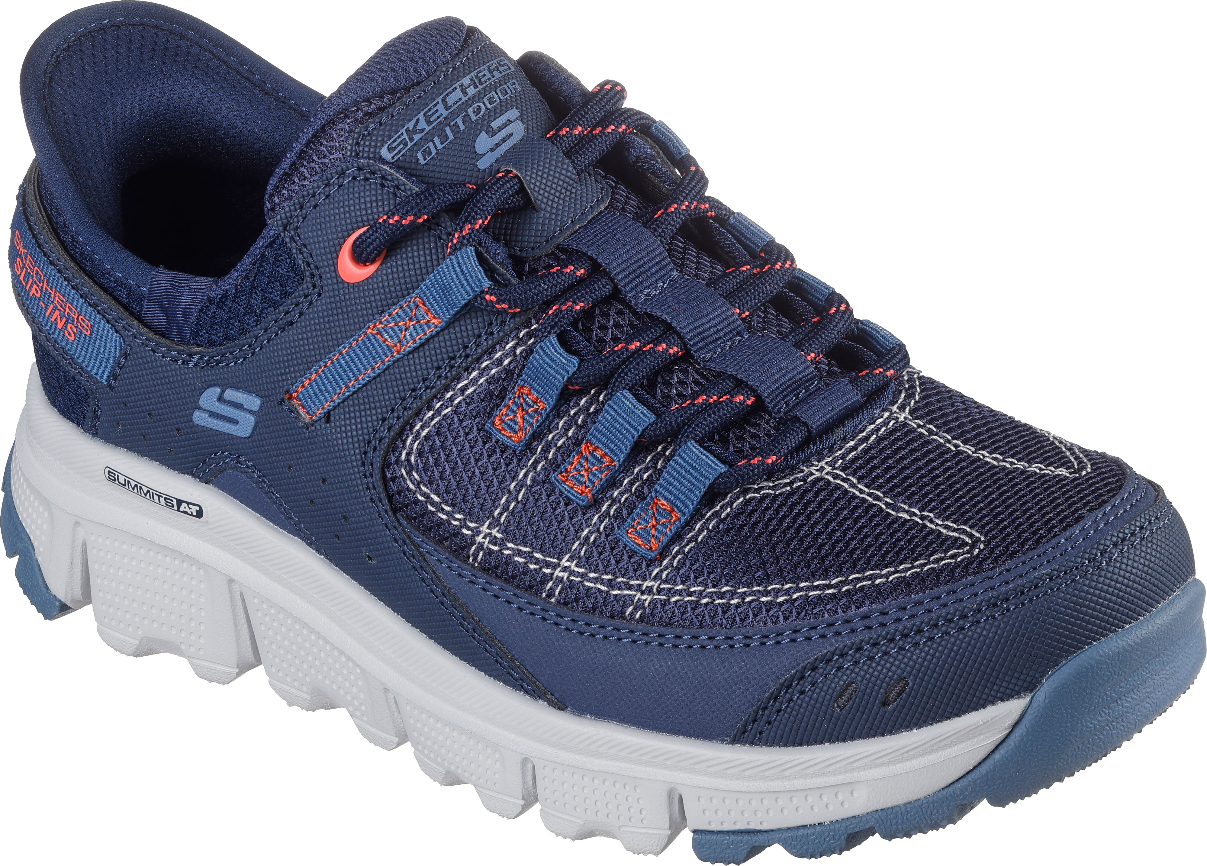 Skechers Navy Coral Summits At Slip Ins size 4