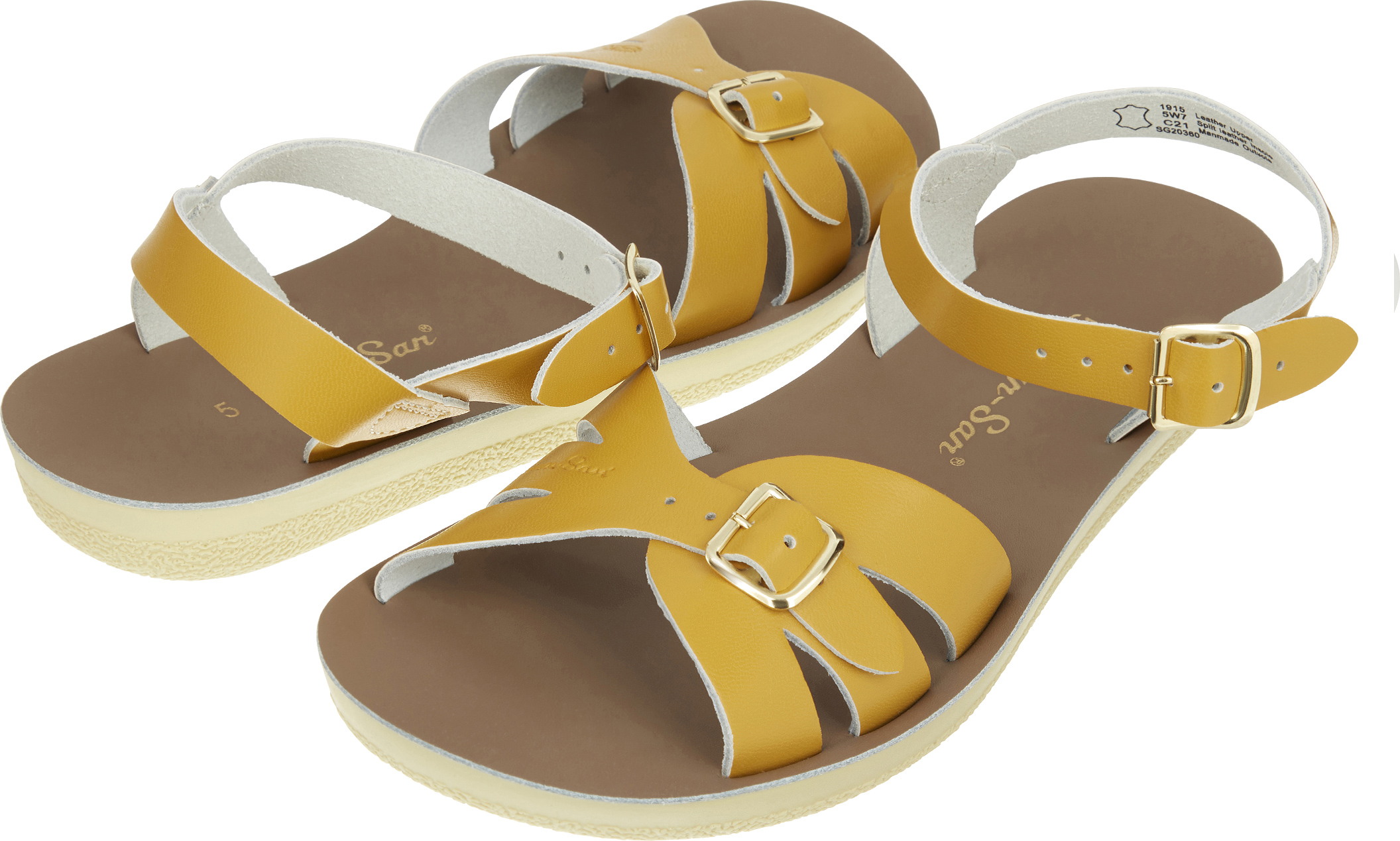 Salt-Water Boardwalk Leather Sandals