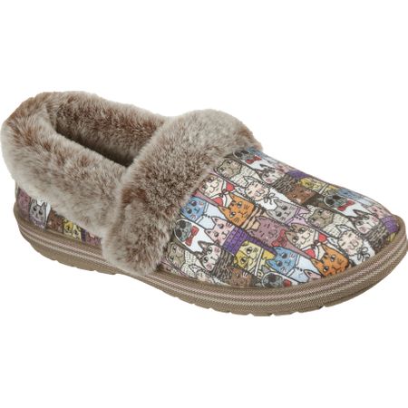 Skechers Too Cozy Chic Cat Slippers UK Stock Shipped from Cornwall