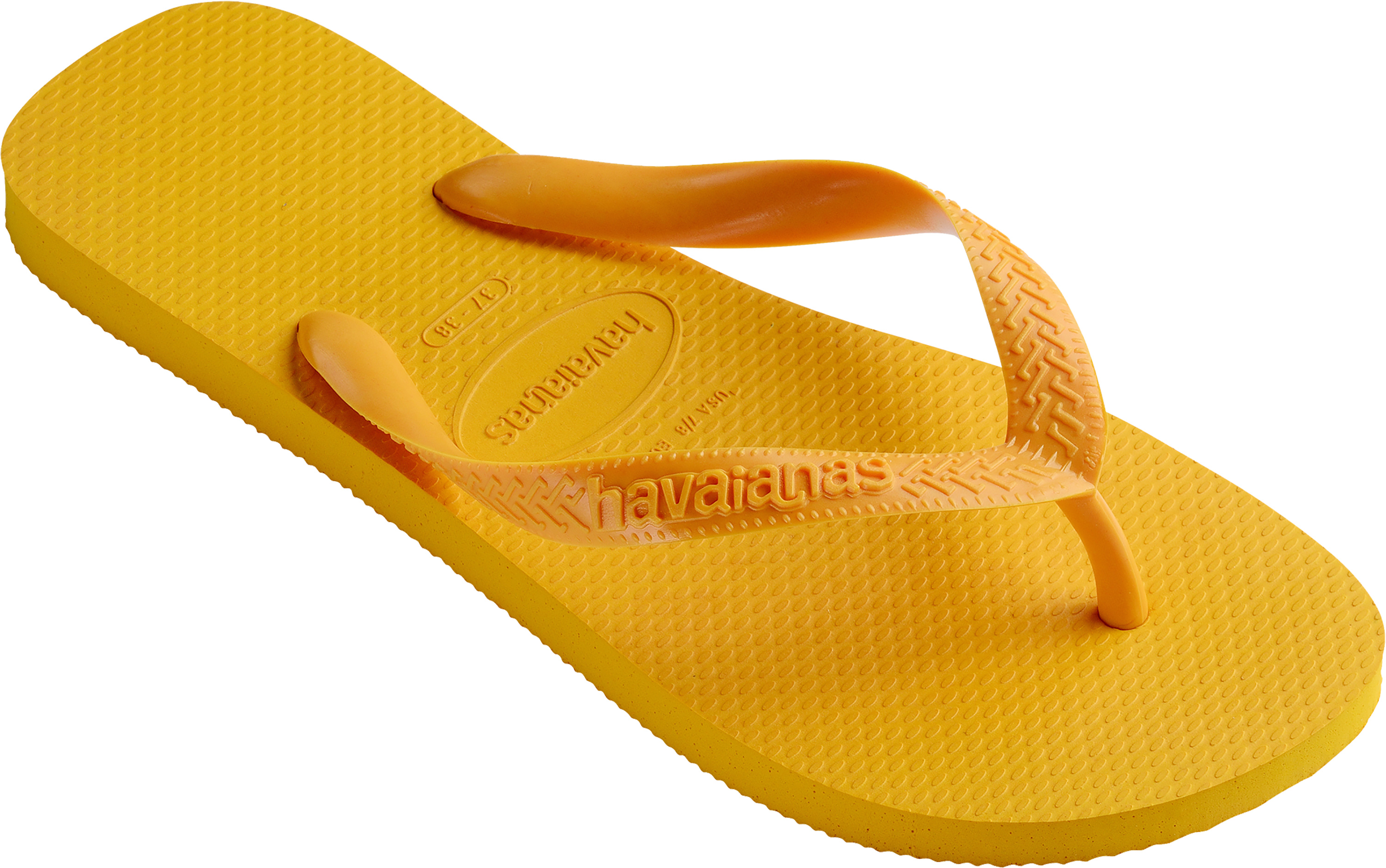 Mens yellow sale flip flops