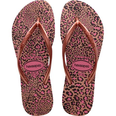 Tiger print flip discount flops