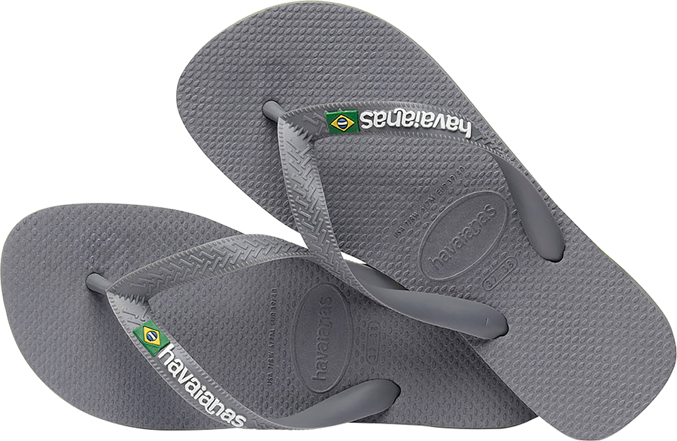 Men s Grey Havaianas Flip Flops UK Stock Shipped from Cornwall