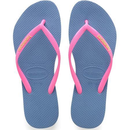 Blue and pink store havaianas