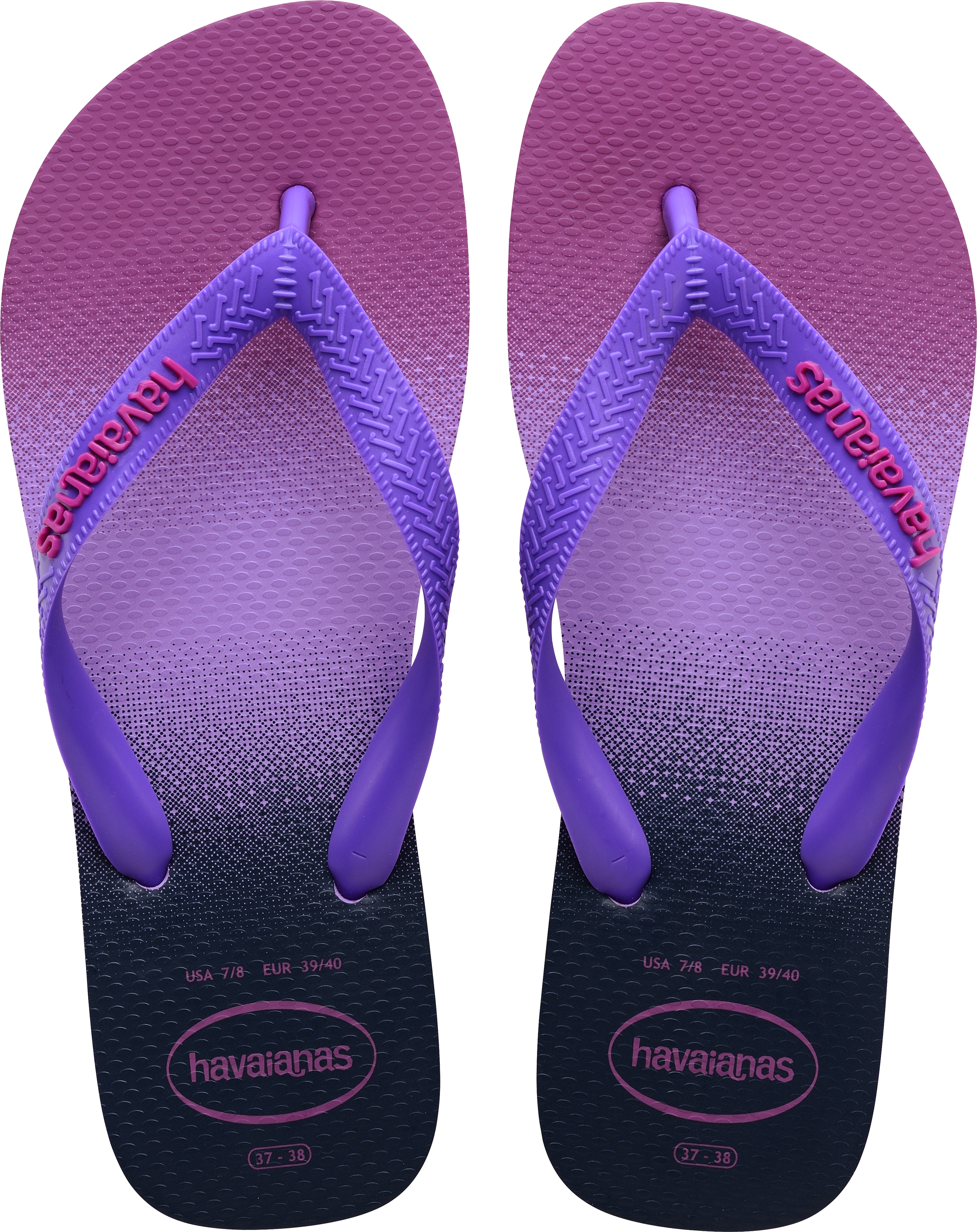 Purple on sale flip flops