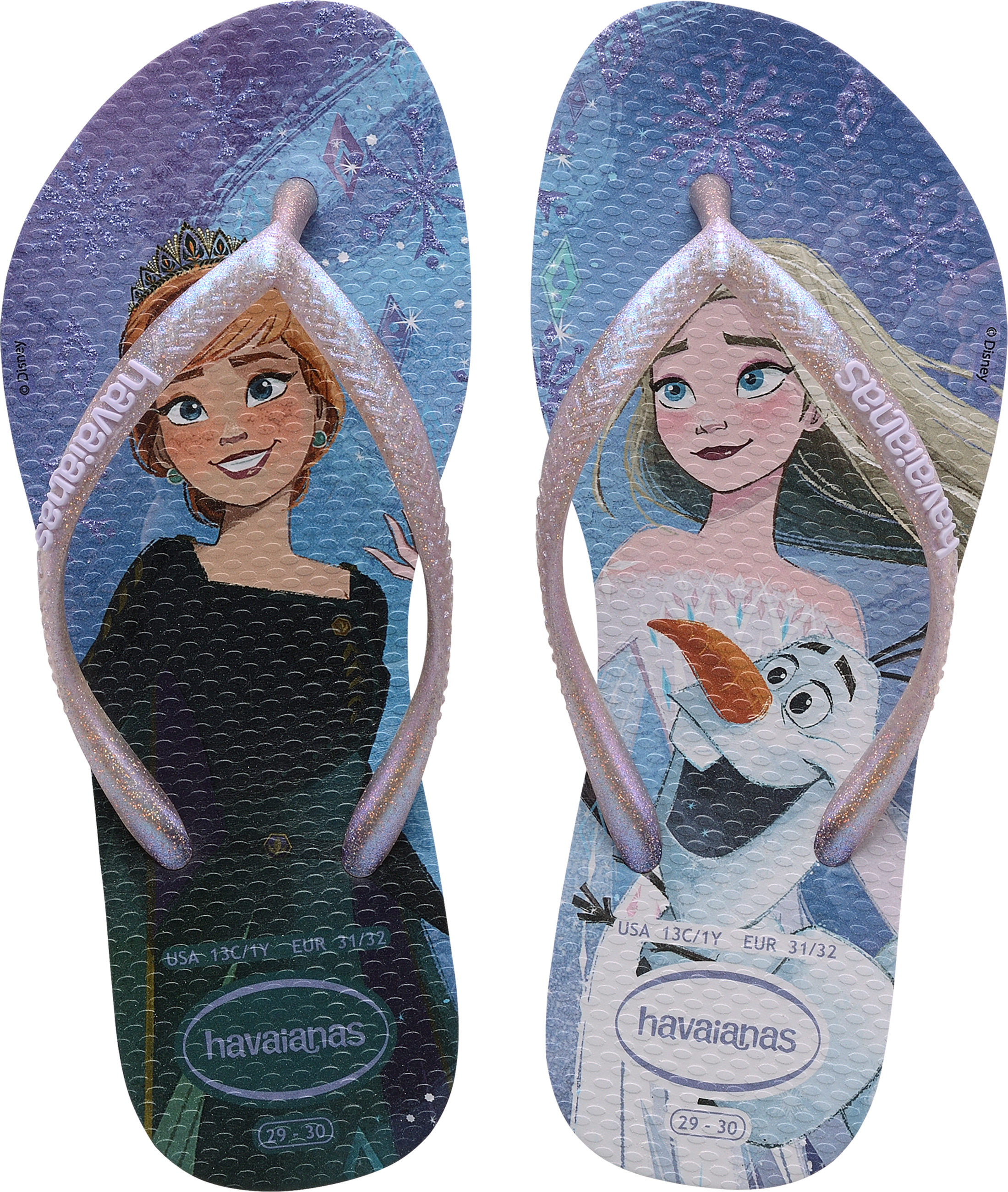 Disney frozen store flip flops