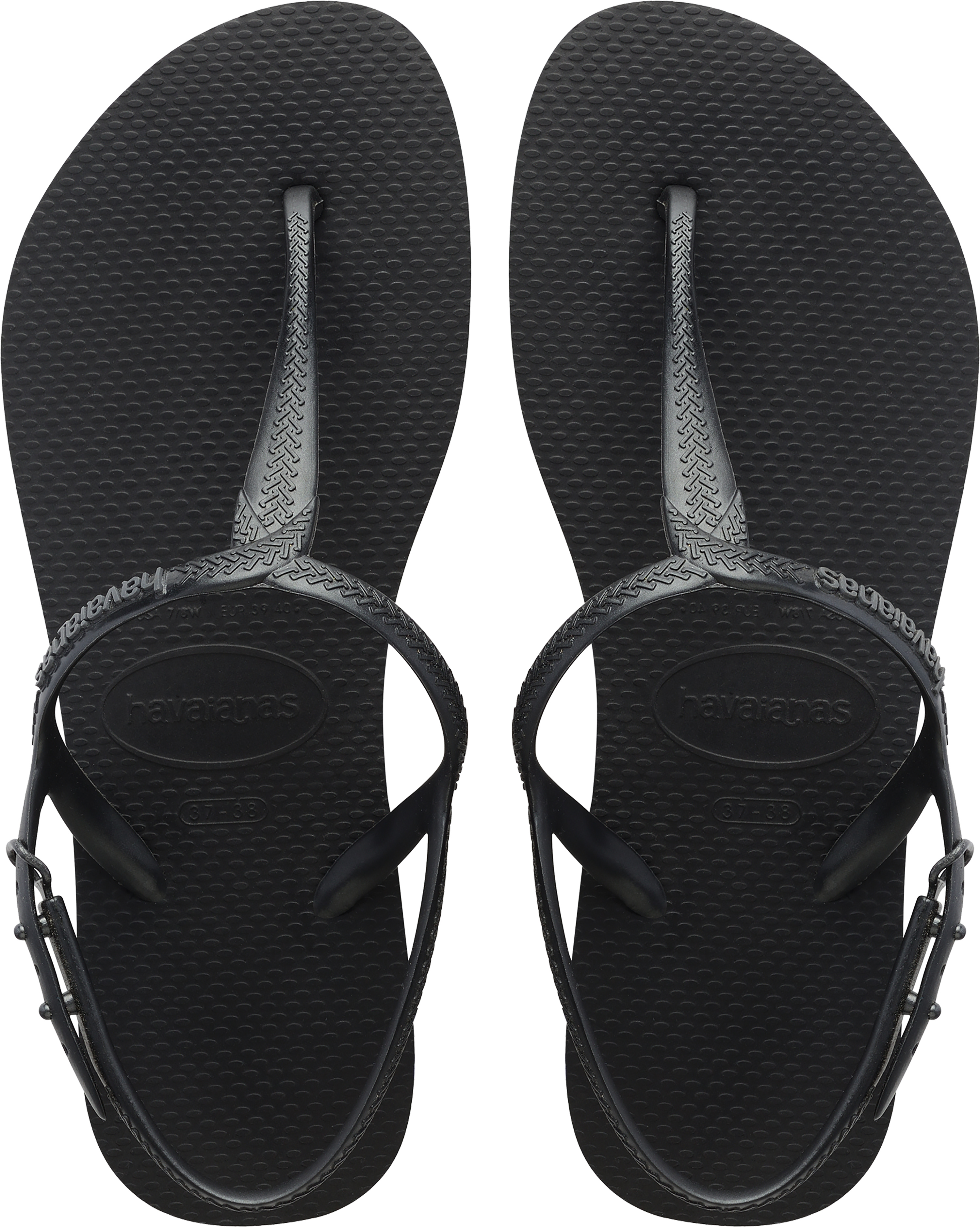 Havaianas Women's Wedges Flip Flop Sandals, Black