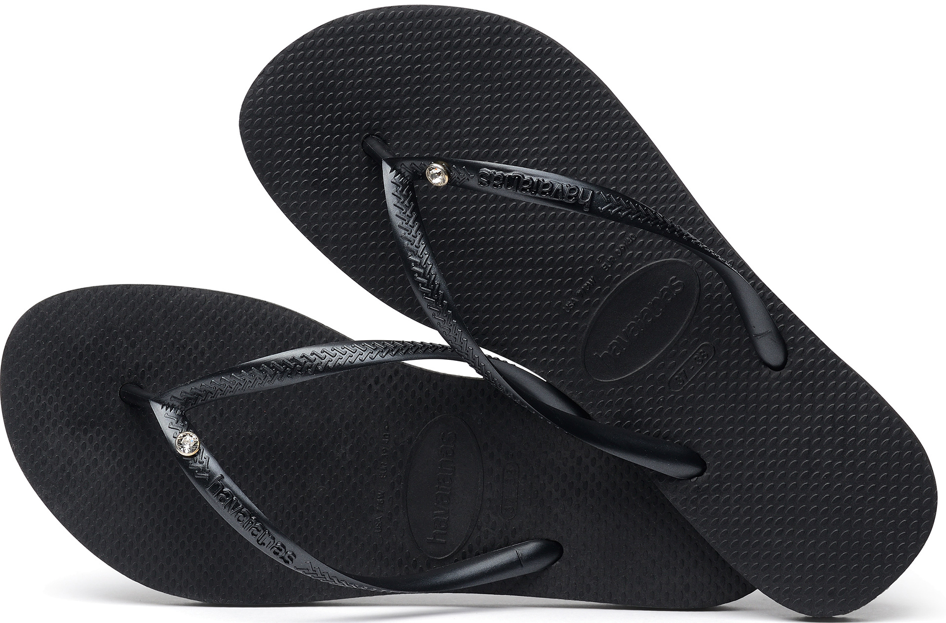 Havaianas Slim Crystal Glamour Swarovski UK Stock Shipped from