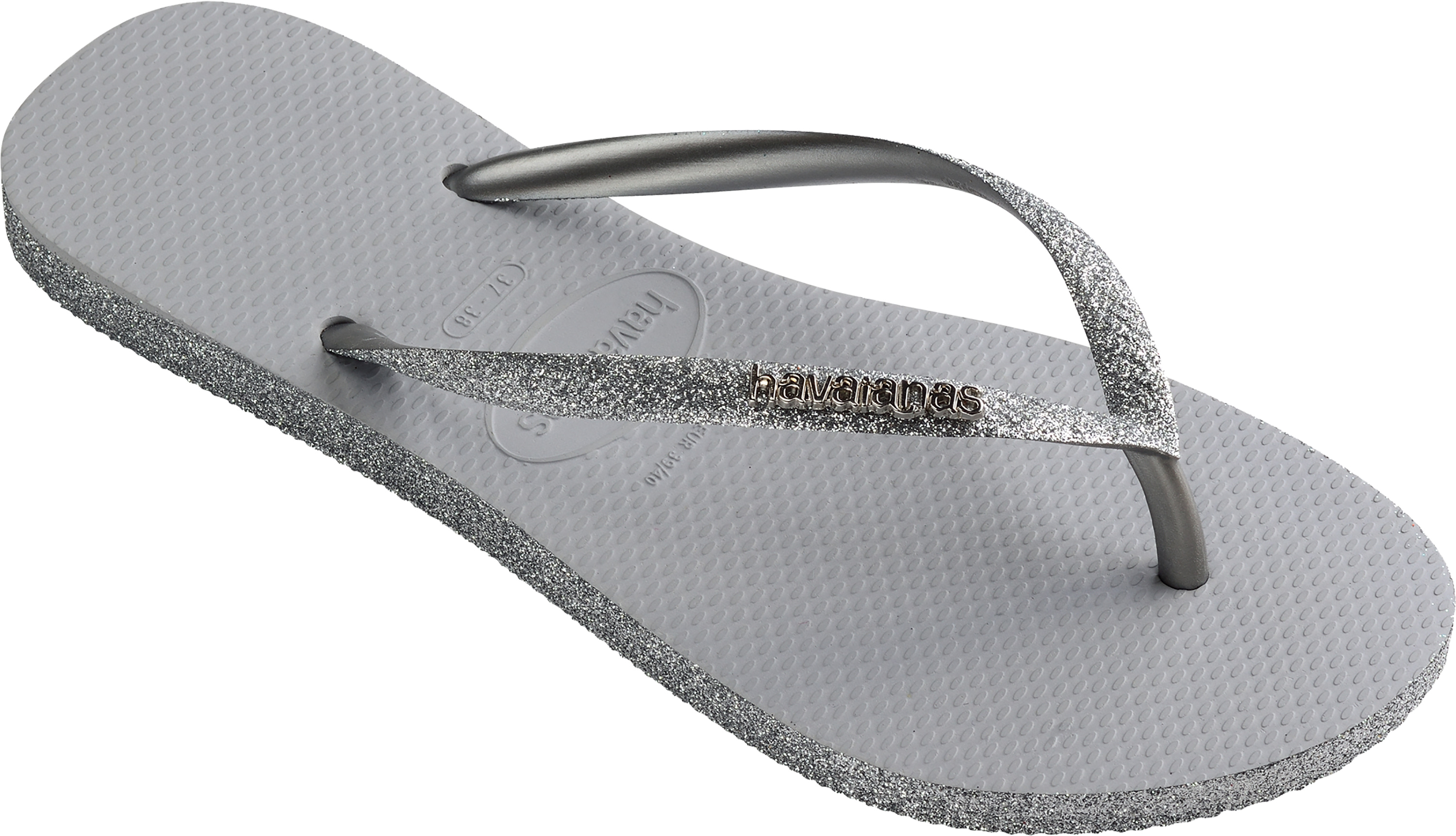 Grey havaianas flip flops hot sale