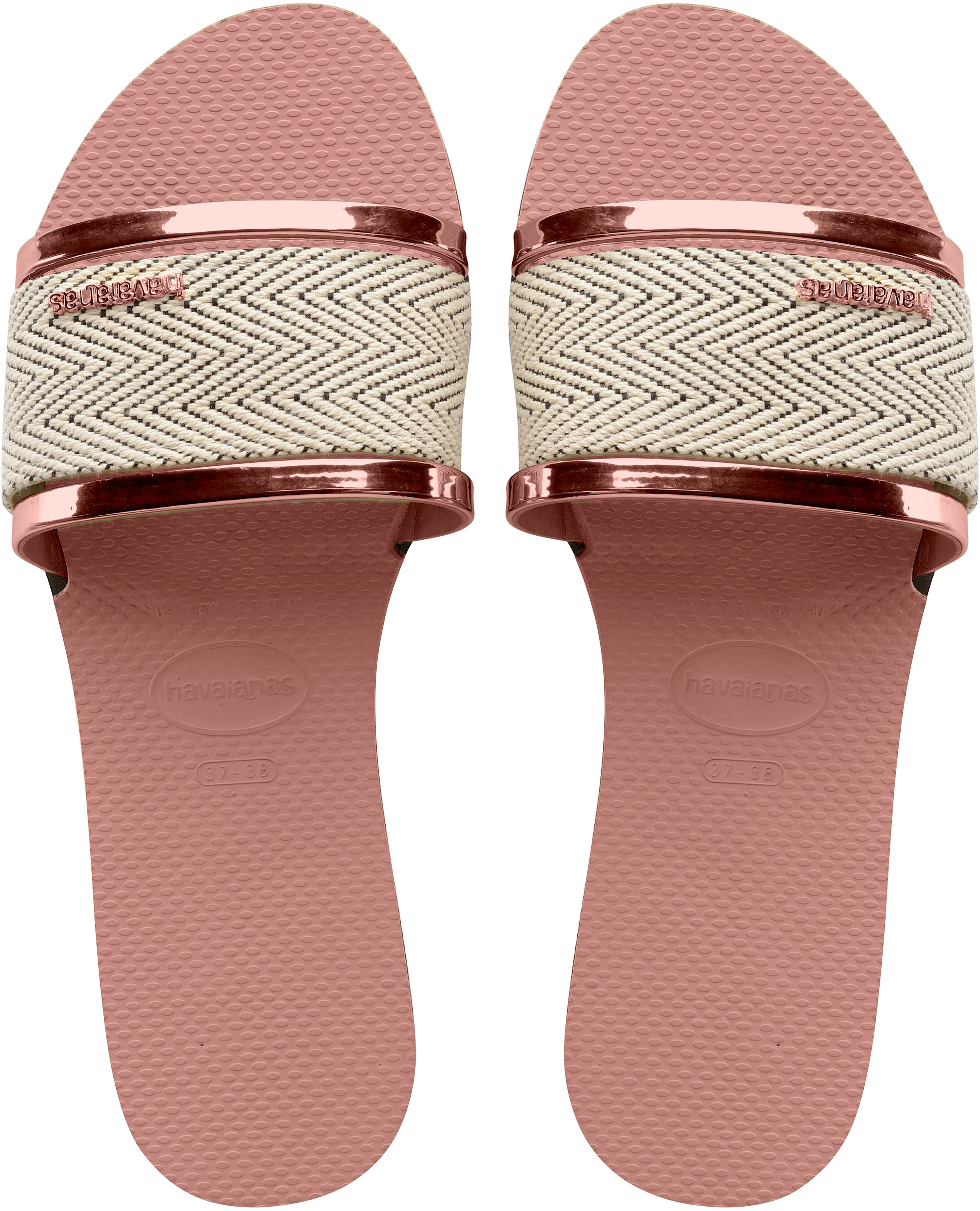 Womens havaianas sale rose gold