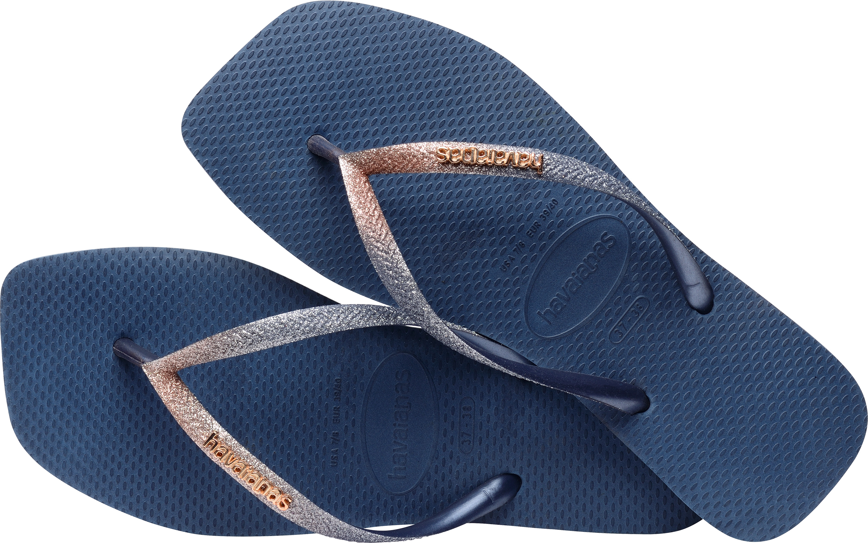 Women s Blue Havaianas size 6 Flip Flops UK Stock Shipped from