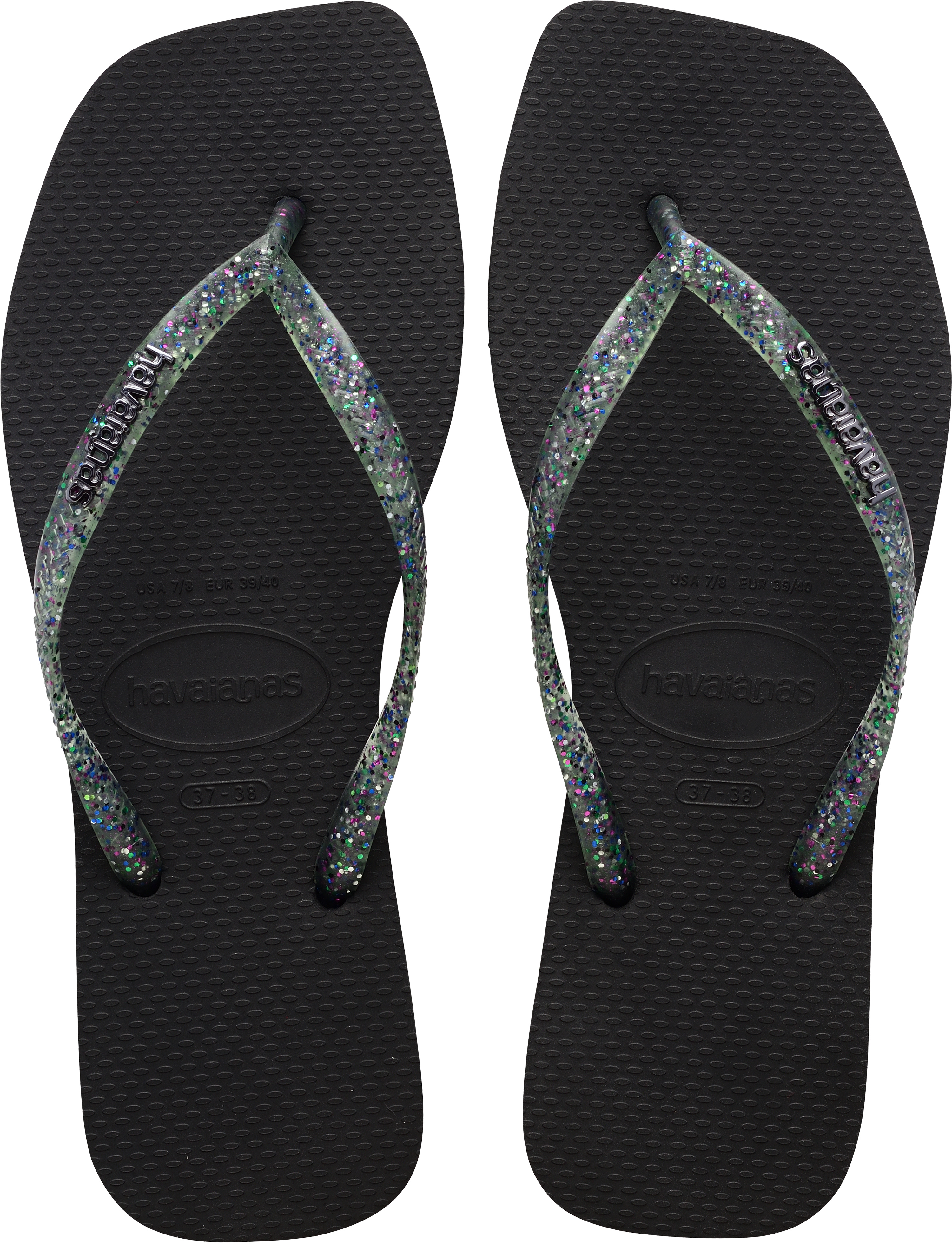 Havaianas Women's Flip Flop Sandals, Black, 7-8