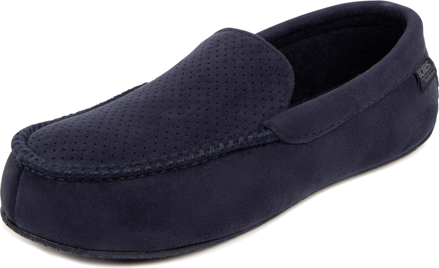 Totes grey suede moccasin slippers hot sale